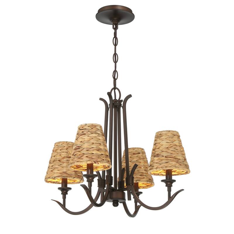 Craftmade 58324 Kokomo 4 Light 22" Wide Chandelier