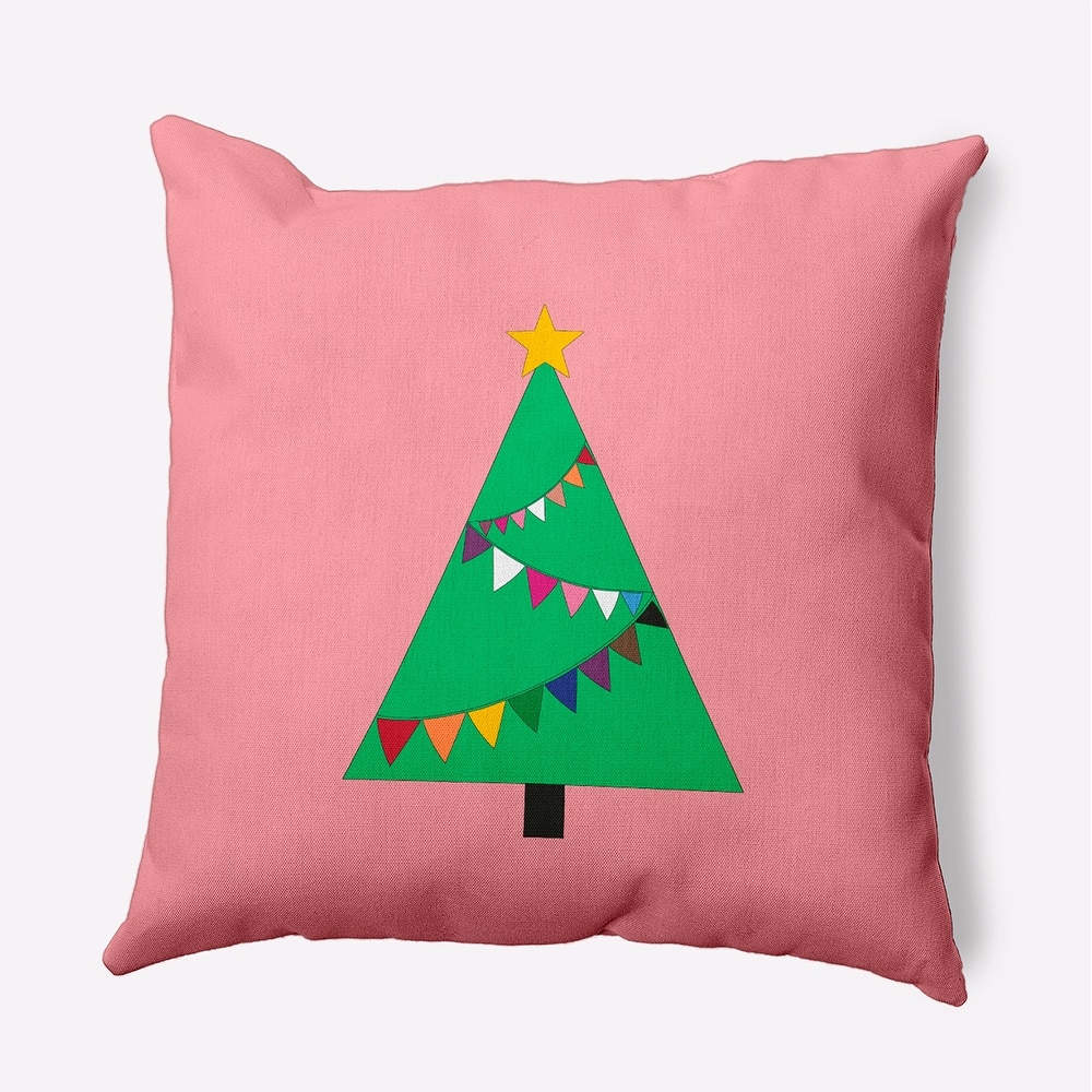 Pride Garland Tree Christmas Accent Pillow