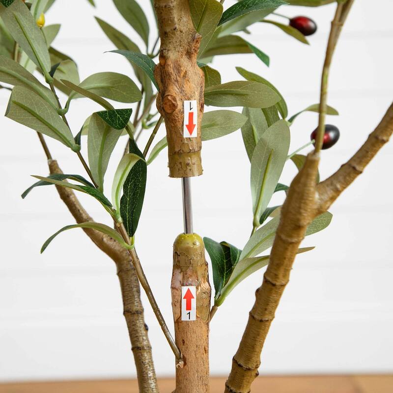 Artificial Olive Potted Tree - 4' - Green