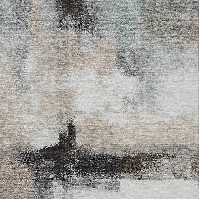 HomeRoots Abstract Transitional Rectangle Outdoor Rug