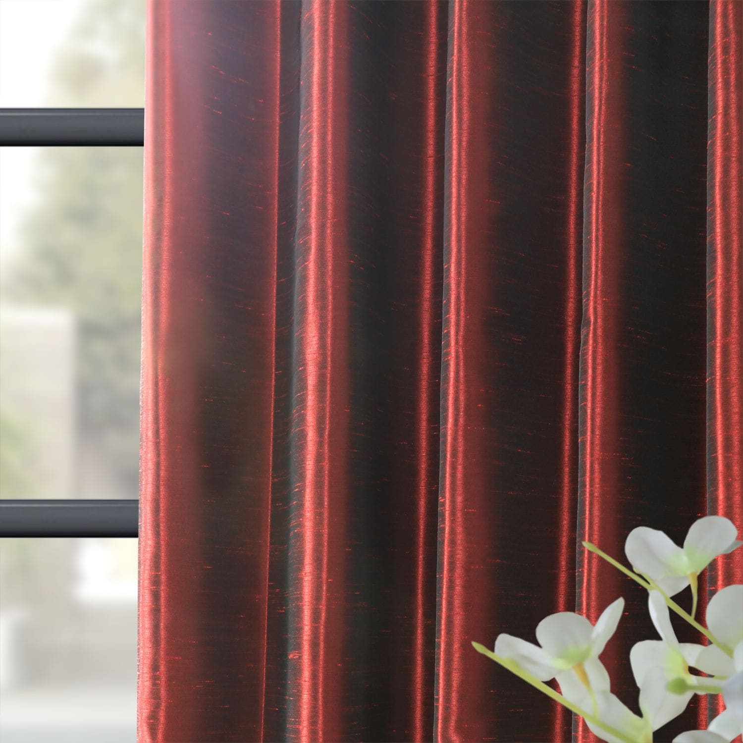 Silk sales dupioni curtains