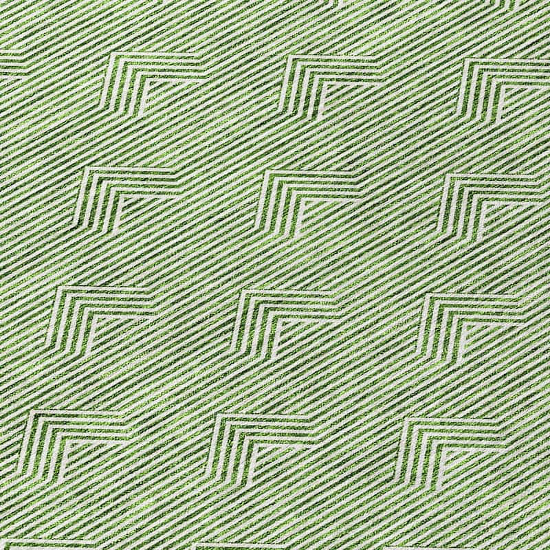 Machine Washable Indoor/ Outdoor Chantille Contemporary Stripe Rug