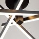 preview thumbnail 19 of 20, Modern Metal Linear Sputnik LED 15.6" Strip Light Semi-Flush Mount
