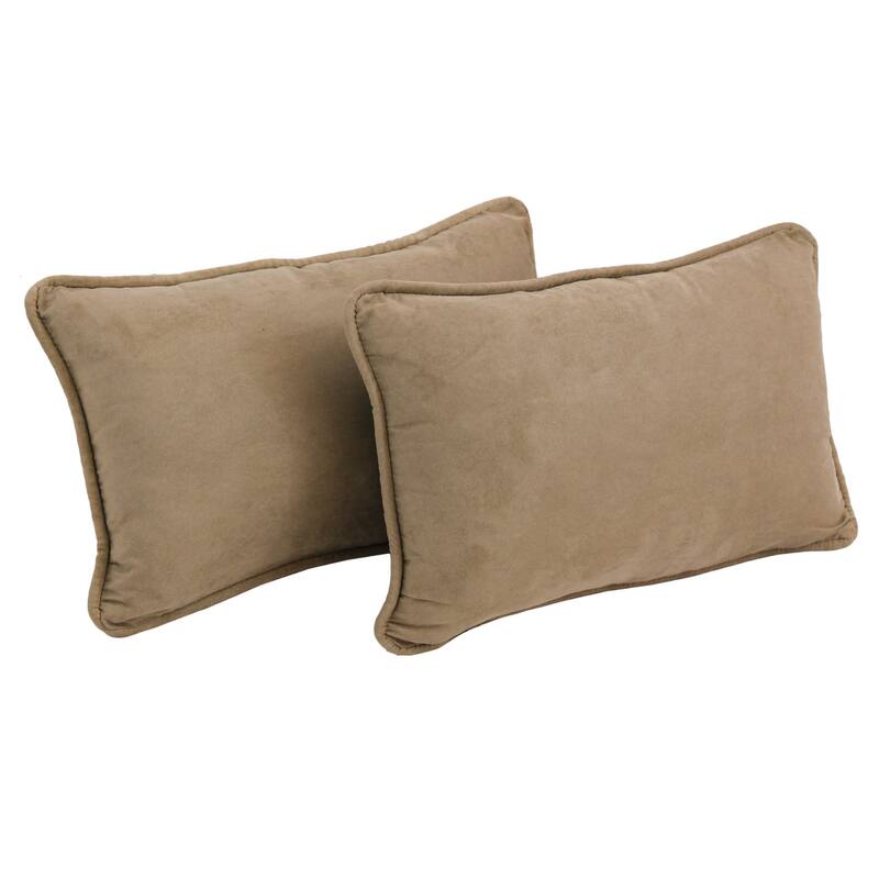 Porch & Den Blaze River Microsuede Lumbar Throw Pillows (Set of 2)