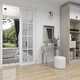 preview thumbnail 13 of 16, Grey MDF Glam Console Table (Set of 2) - S/2 31"W, 31"H