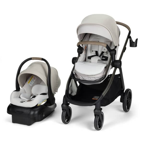 slide 2 of 25, Maxi Cosi Zelia Pro 5-in-1 Modular Travel System Classic Oat - EcoCare
