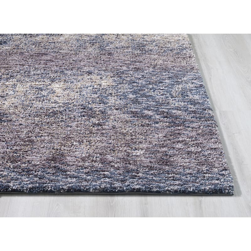 Domani Plush Mid-Century Casually Heathered Shag Area Rug