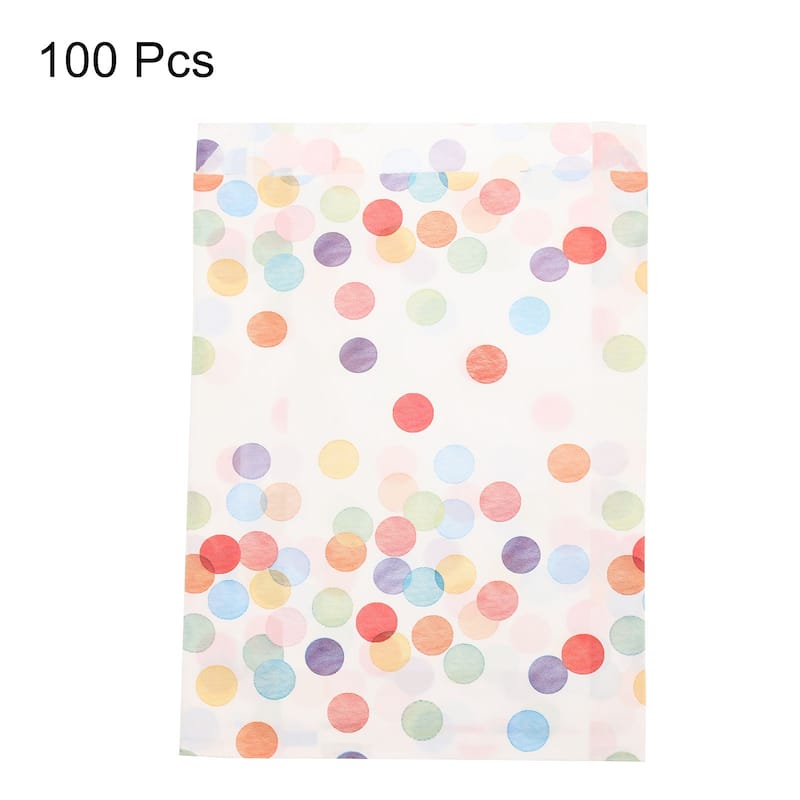 100pcs Paper Sandwich Bags Paper Lunch Bags Multicolor Spot