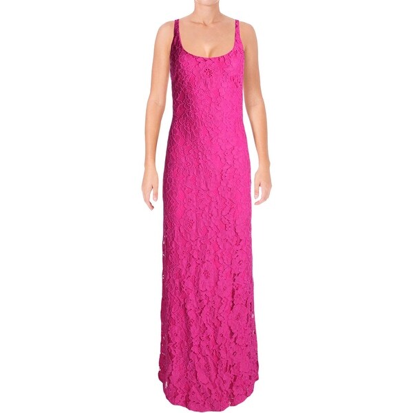 ralph lauren floral lace gown