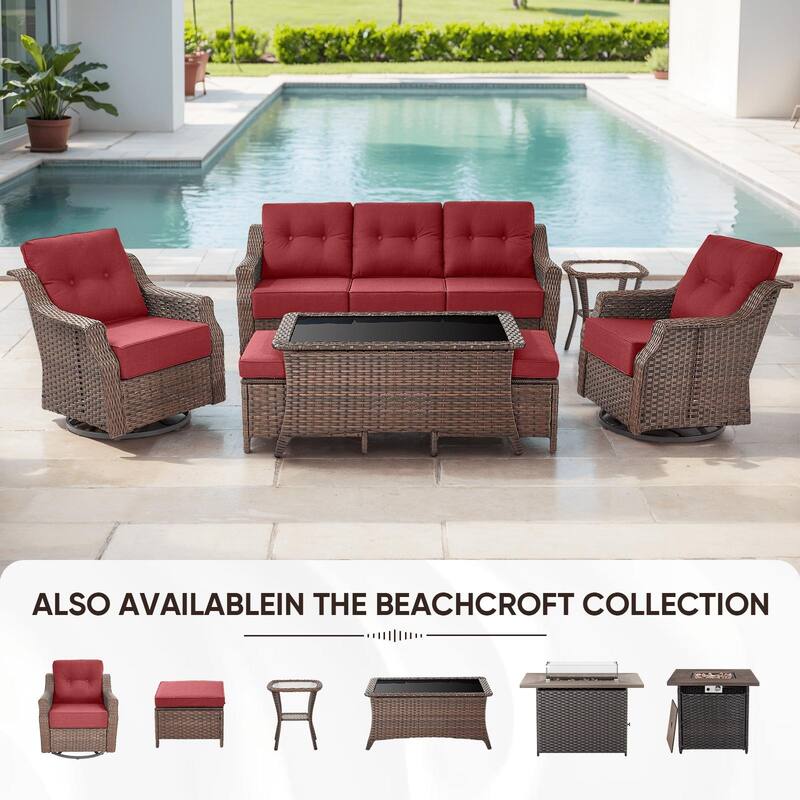 Outdoor Wicker Rattan Sofa Set for Garden