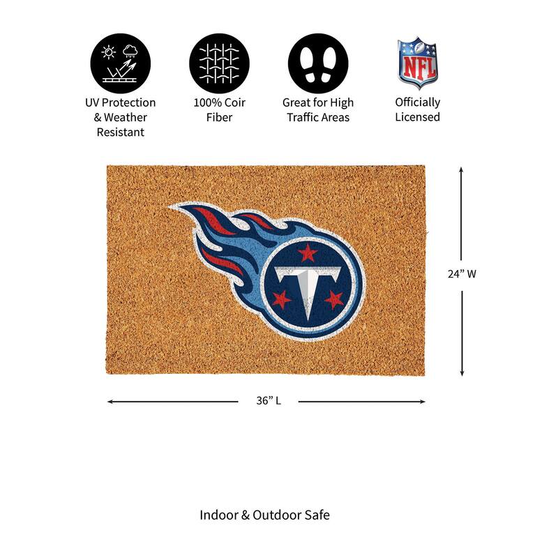 Tennessee Titans Full Color Indoor/Outdoor Coir Mat
