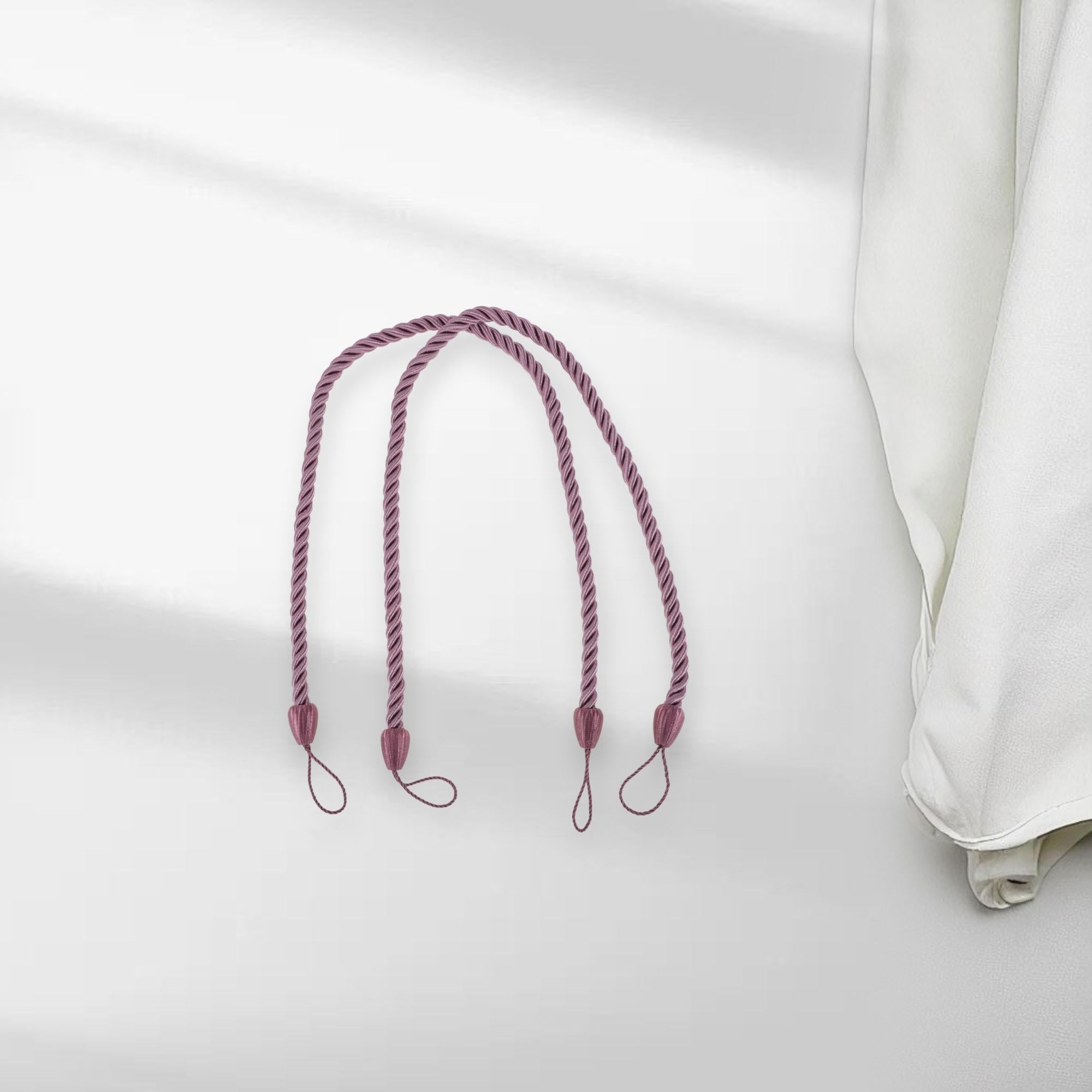 2 Pcs Curtain Tiebacks Simple Tassel Curtain Tieback Polyester Red