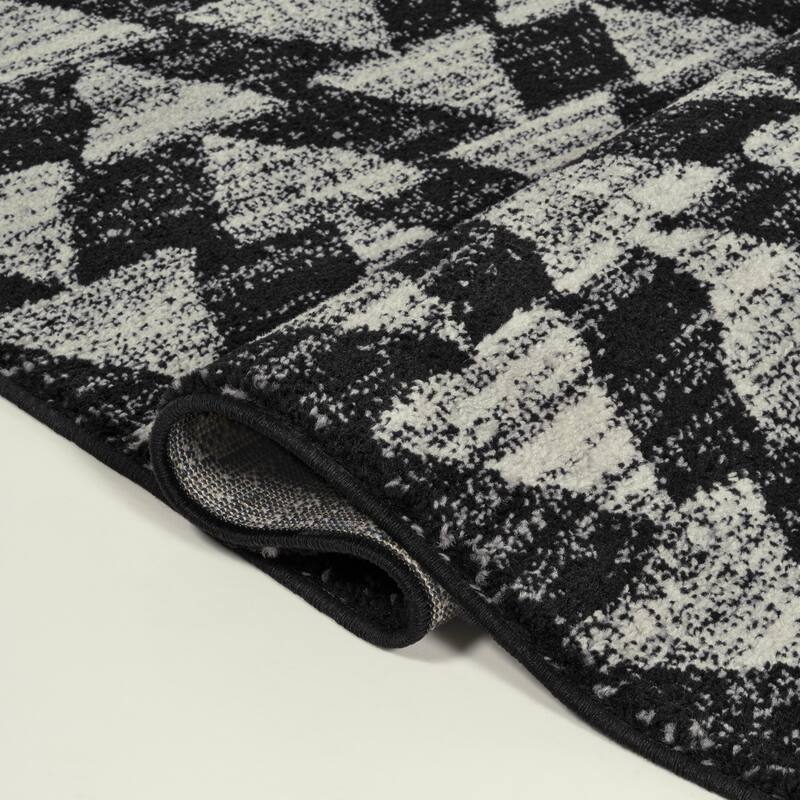 JONATHAN Y Khalil Moroccan Triangle Geometric Area Rug