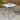 Nuu Garden Outdoor Square Metal Dining Table with Tempered Glass Tabletop