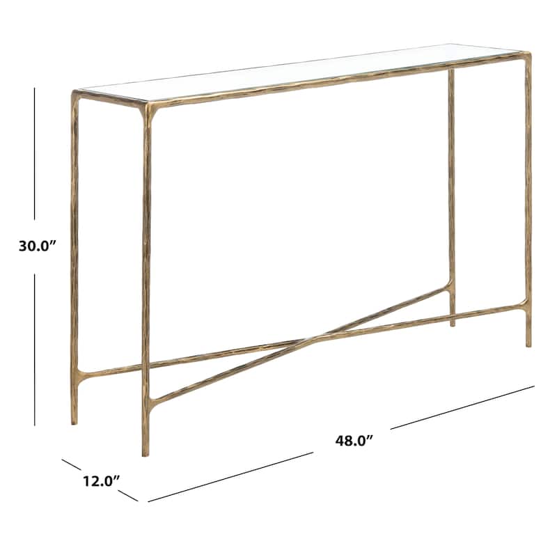 SAFAVIEH Couture Dorotea Forged Metal Rectangle Console Table - 48" W x 12" L x 30" H - 48"W x 12"D x 30"H