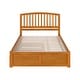 preview thumbnail 59 of 84, Richmond Solid Wood Platform Bed with Footboard & Twin XL Trundle