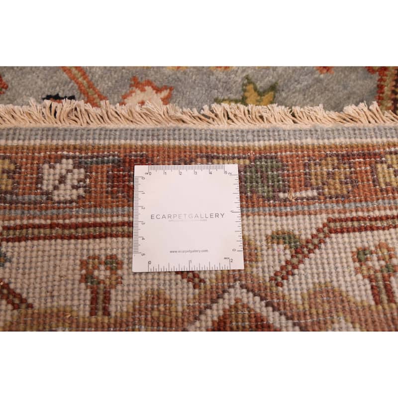 ECARPETGALLERY Hand-knotted Jules Sultane Light Denim Blue Wool Rug - 5'8 x 8'11