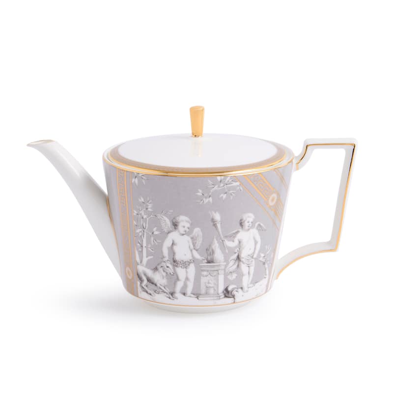 Wedgwood Renaissance Grey Teapot & Teacup Set - N/A