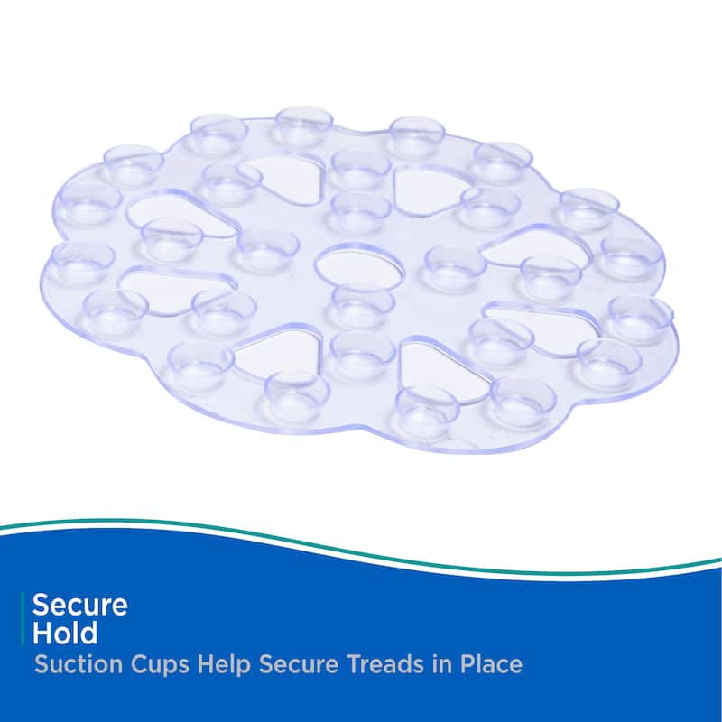 Kenney Suction Cup Bath Mat Treads, 6-Pack