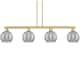 Option Brushed Brass / Light Smoke Deco Swirl