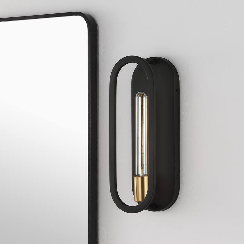 Sophie 4.75" 1-Light Modern Bohemian Iron LED Sconce, by JONATHAN Y