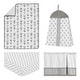 preview thumbnail 2 of 4, Sweet Jojo Designs Grey and White Mod Arrow Collection 4-piece Bumperless Crib Bedding Set