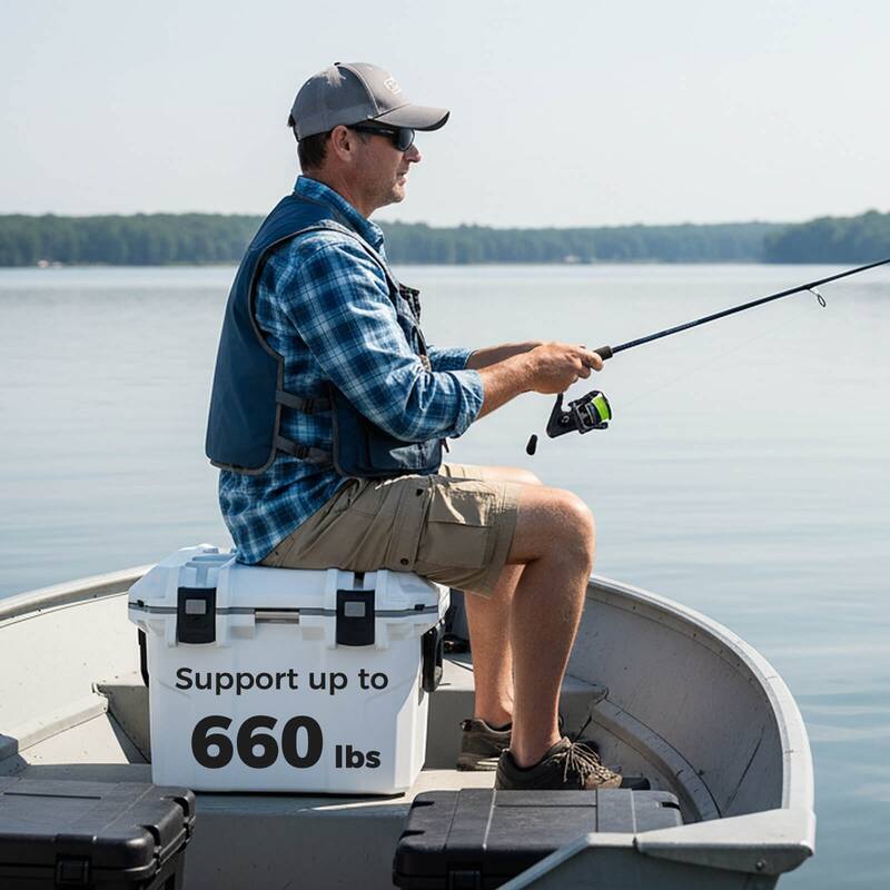 Costway 53 QT Ultra-Light Injection Molded Cooler with 2 Handles & - See Details