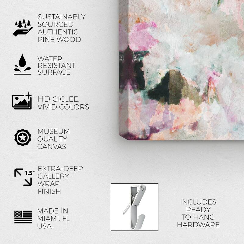 Wynwood Studio Canvas Abstract Take me there White and Dark Green Modern & Contemporary Wall Art Canvas Print
