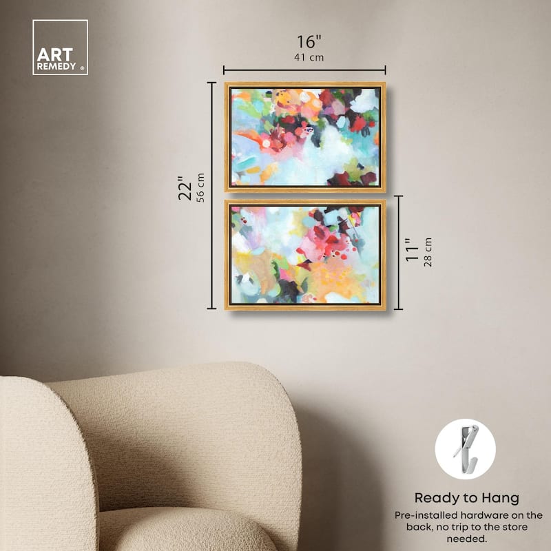 Play of Light Canvas Set of 2 by Art Remedy