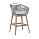 preview thumbnail 16 of 69, Tutti Frutti Solid Eucalyptus Wood and Rope Outdoor Patio Counter or Bar Height Barstool