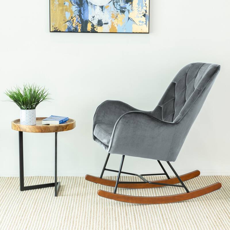 Hannah Mid Century Modern Rocking Chair
