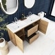preview thumbnail 40 of 152, Floating Bathroom Vanity with Integrated Resin Top