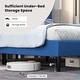 preview thumbnail 9 of 18, Costway Queen Upholstered Platform Bed Mattress Foundation Button