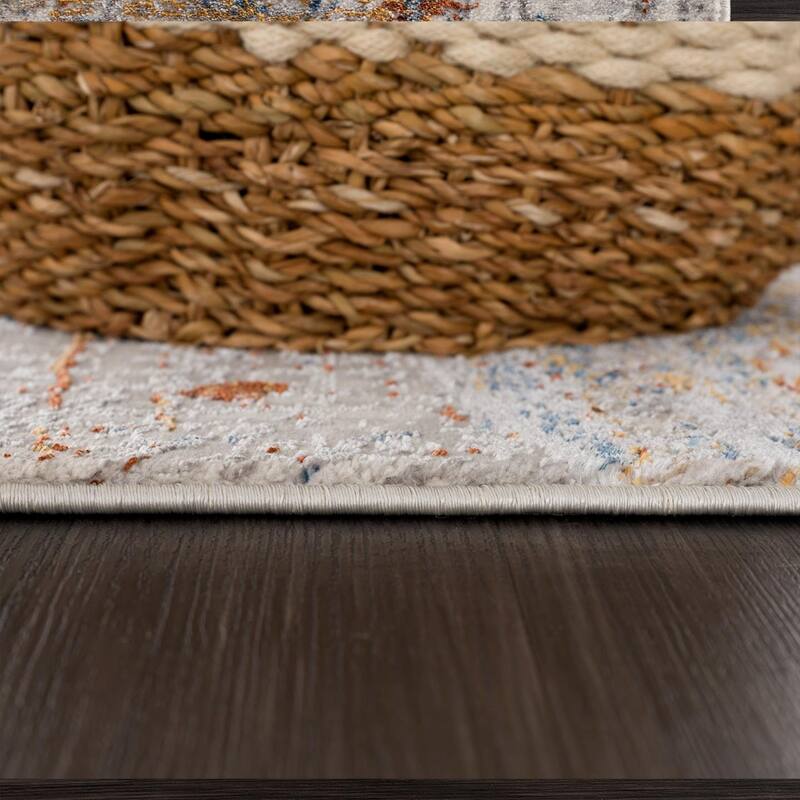 Luxe Weavers Abstract Circle Area Rug, Geometric Carpet