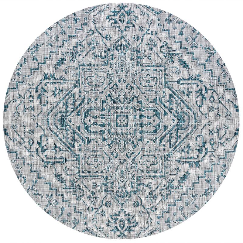 JONATHAN Y Charleston Medallion Indoor/Outdoor Area Rug