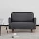 Option Faux Linen Dark Gray