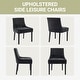 preview thumbnail 27 of 55, RENEWLINE Mid-Century Modern Corduroy Upholstered Dining Chairs with Solid Wood Legs