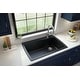 preview thumbnail 3 of 64, Karran Drop-In Quartz Composite 34 in Single Bowl Kitchen Sink with Accessories
