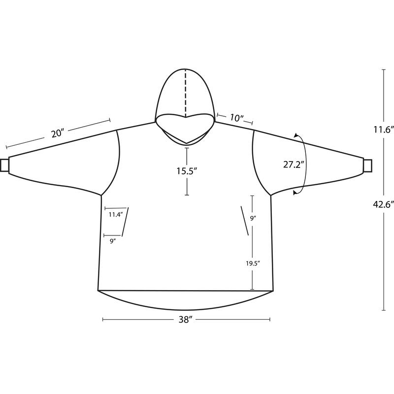 Nestl Warm Oversized Unisex Wearable Blanket Hoodie - Reversible Cozy Snuggle Hoodie Blanket - Giant Sweater Blanket Hoodie