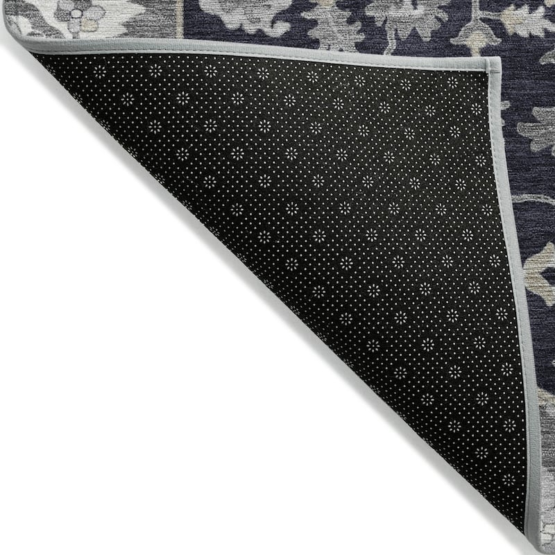 Machine Washable Indoor/ Outdoor Traditional Medallion Chantille Rug