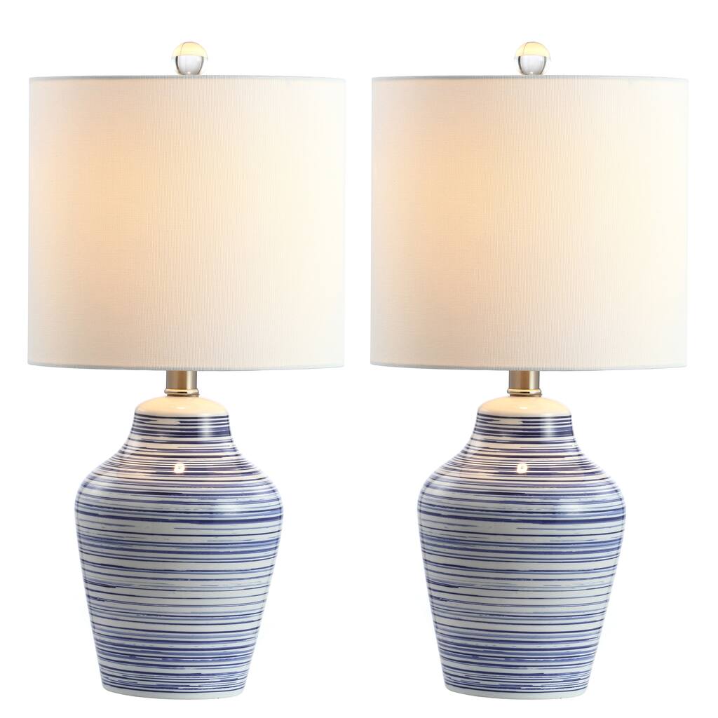 SAFAVIEH Lighting Mariola 21-inch LED Table Lamp (Set of 2) - 10"x10"x21" - 10Wx10Dx21H