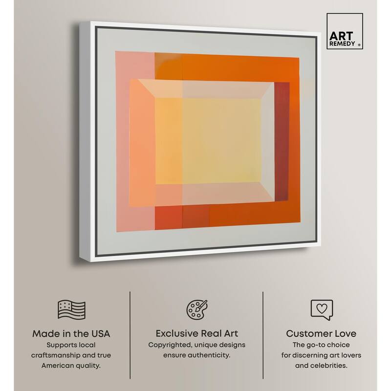 Minimal Color Blocks II Canvas by Art Remedy
