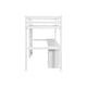preview thumbnail 15 of 38, Twin Loft Wood Bed with Under-bed, Built-in Desk, a Storage Cabinet of 2 Drawers, Guardrails, Ladder