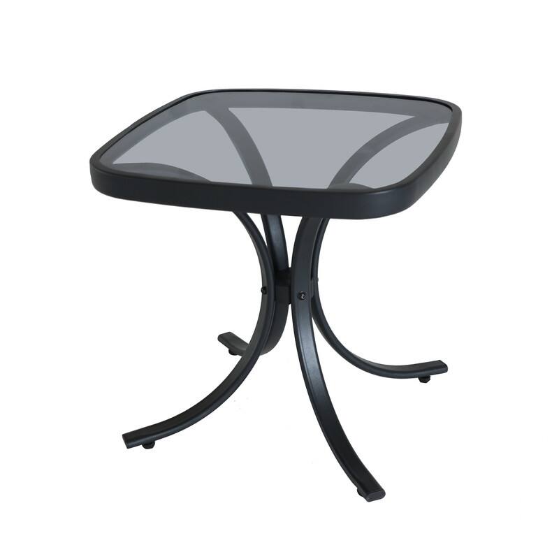 PATIO FESTIVAL 3-Piece Outdoor Chaise Lounger Set with Side Table