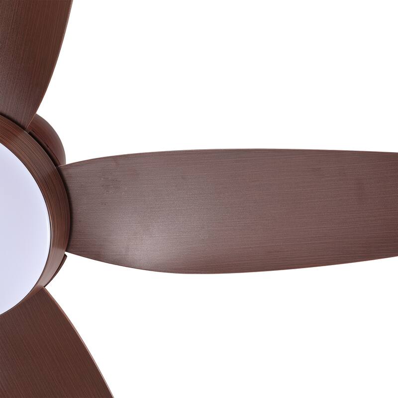 56'' Neutral Red Indoor Ceiling Fan with Light Remote