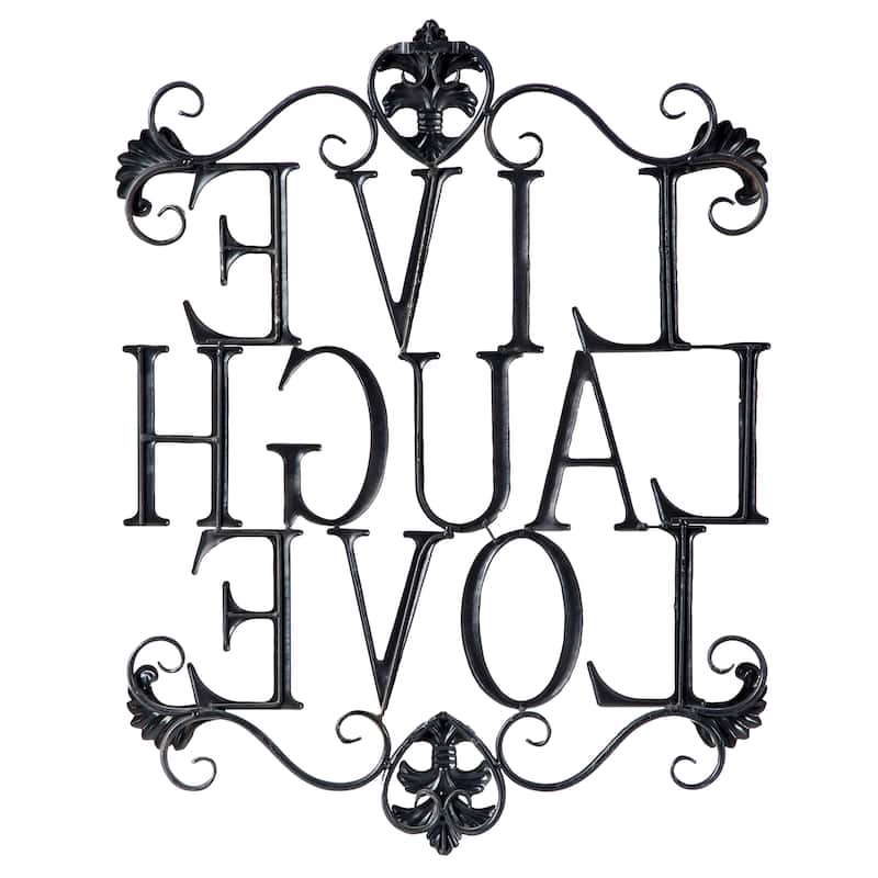 Brown Iron Traditional Wall Decor 28 x 21 x 1 - 21 x 1 x 28