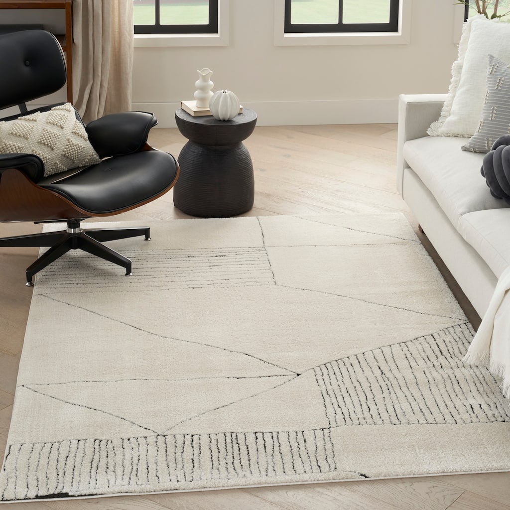 Nourison Cozy Modern Indoor Abstract Area Rug