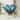 Dark Blue Glass Tulip Shaped Ombre Abstract Decorative Decorative Bowl with Bubble Texturing