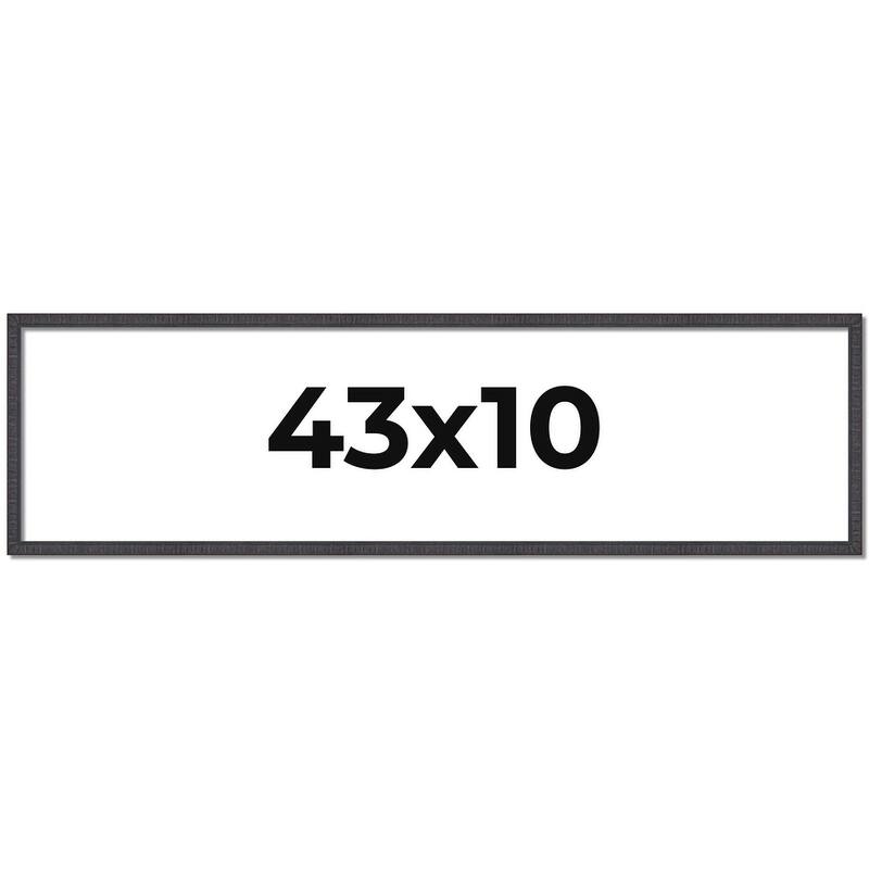 43x10 Frame Brown Solid Wood Picture Frame - Complete Modern Photo