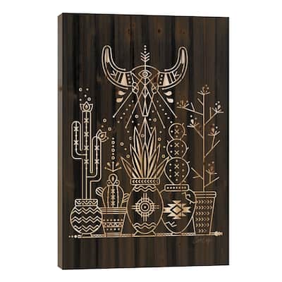 Santa Fe Garden VI Print On Wood by Cat Coquillette - Multi-Color